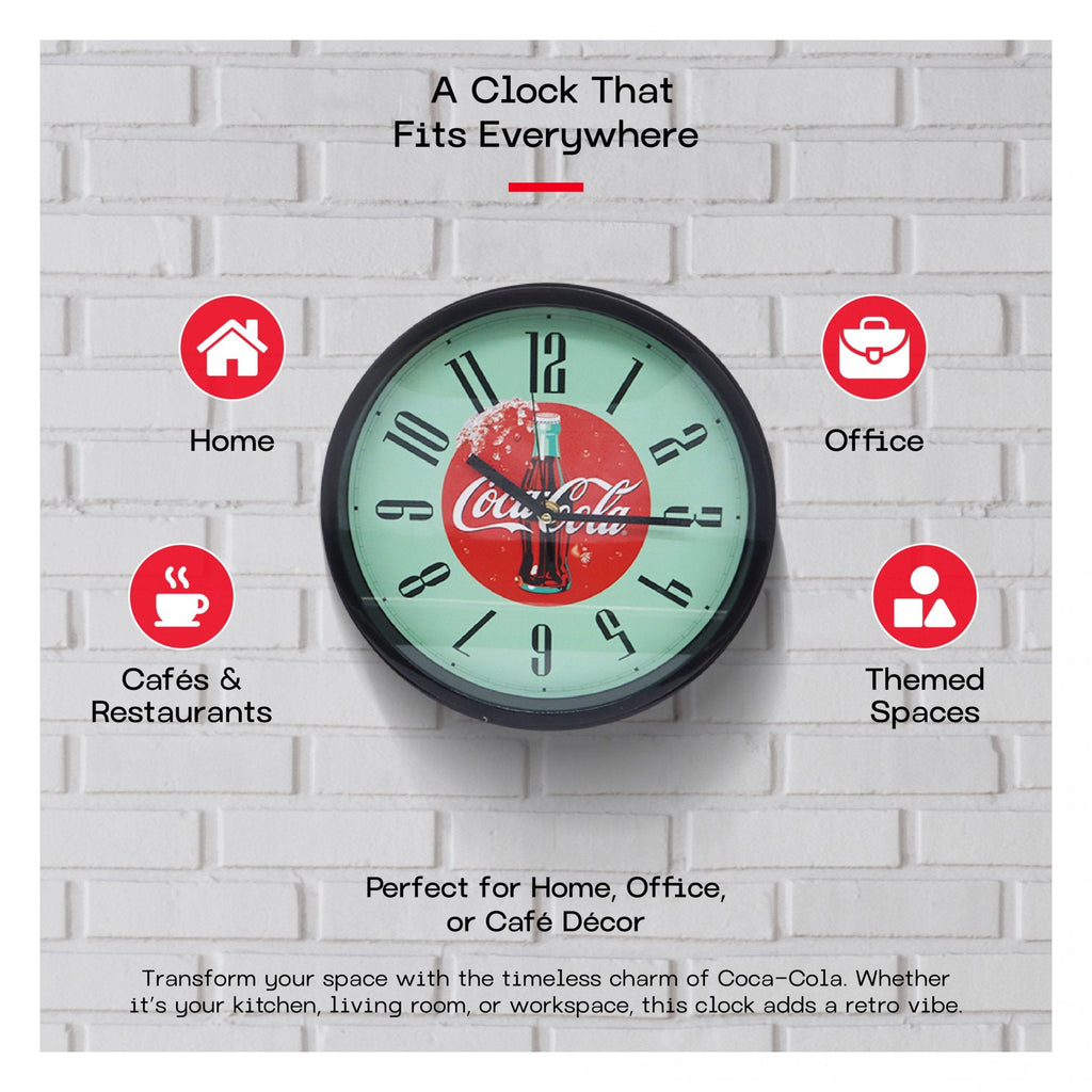 COCA-COLA RETRO 1990S ANALOG WALL CLOCK