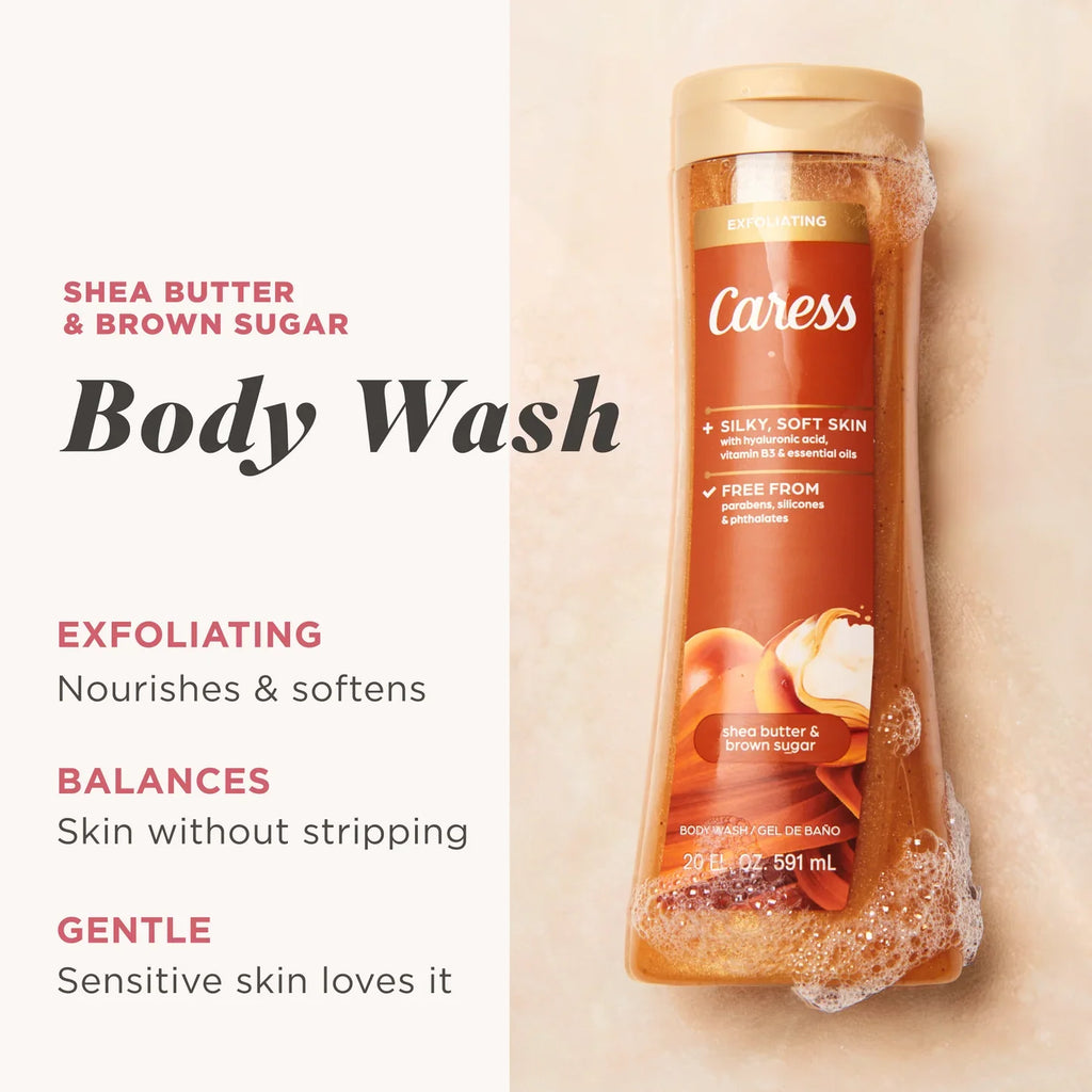Caress Shea Butter Brown Sugar Body Wash 20 fl oz