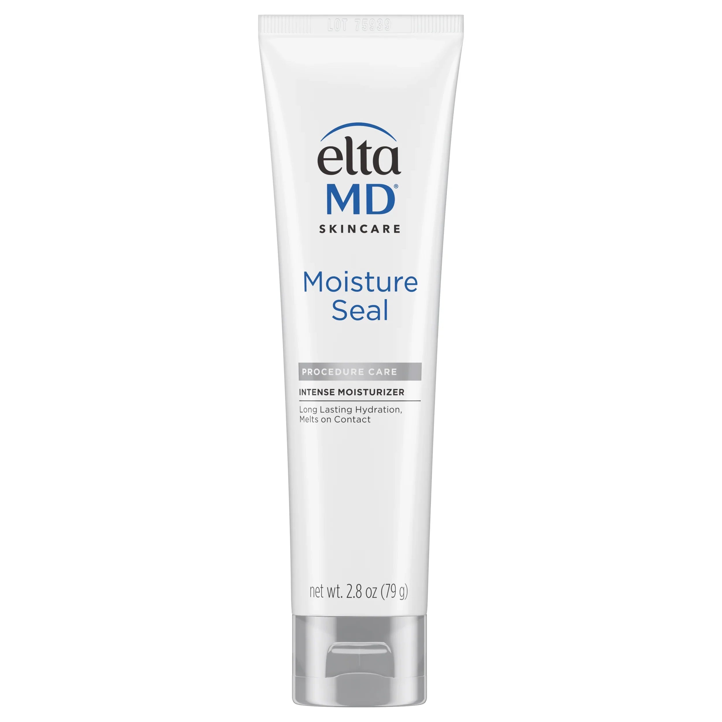EltaMD Moisture Seal skincare tube, white with blue label text, 2.8 oz