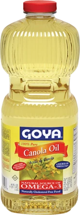 Aceite de Canola 100% Puro para Cocinar| Freír y Hornear| GOYA  de 16 fl oz