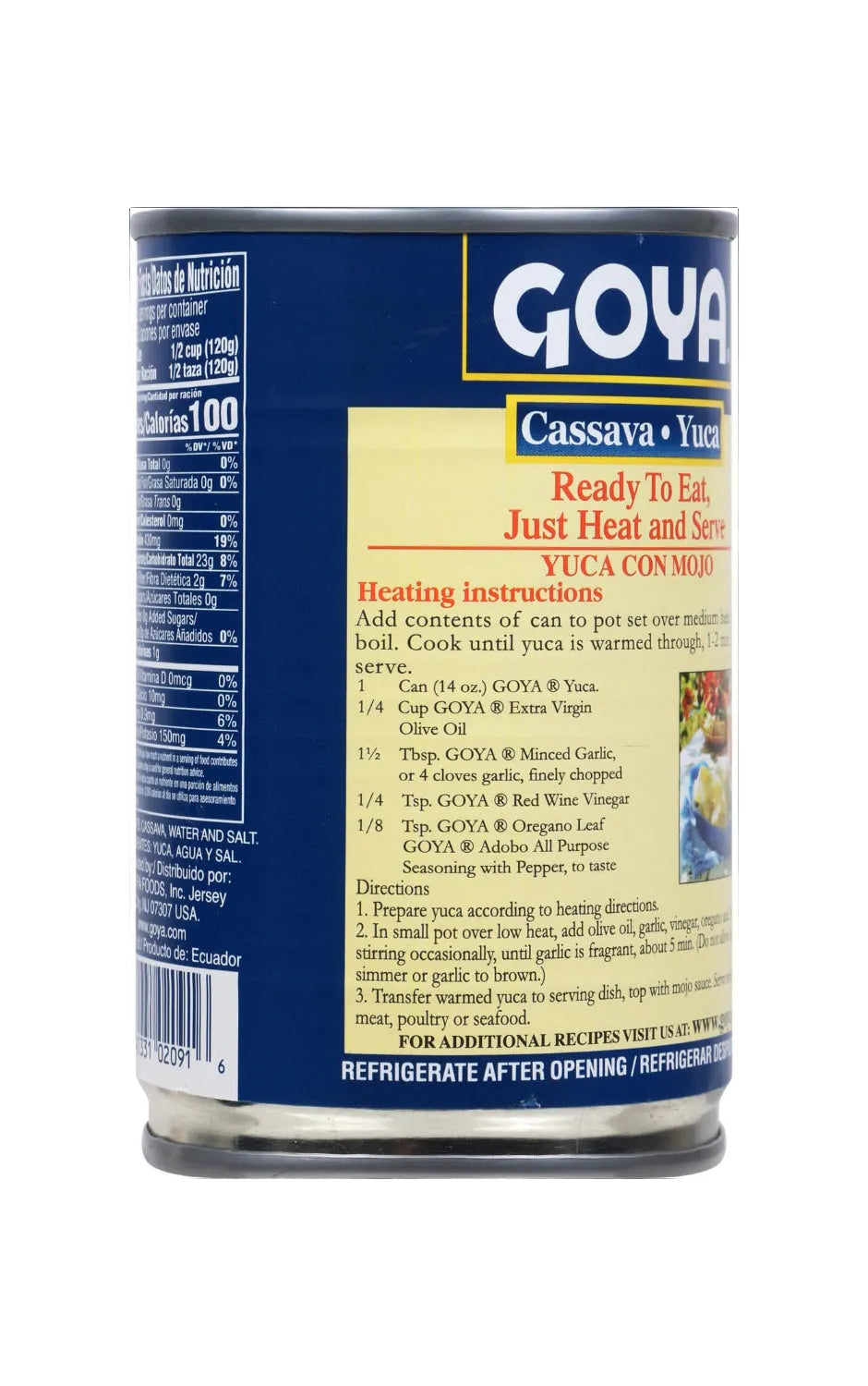 Yuca en Conserva GOYA Lista para Preparar | 14 oz