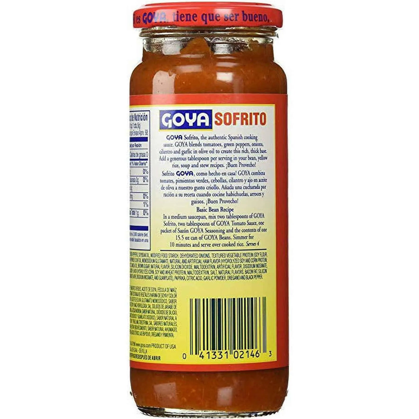 Sofrito Base de Tomate GOYA con Cebolla| Pimiento| Cilantro y Ajo  12 oz