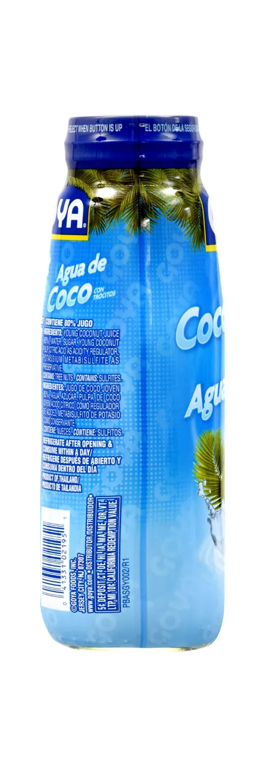 Agua de Coco GOYA con Trocitos de Pulpa| 13.5 fl oz