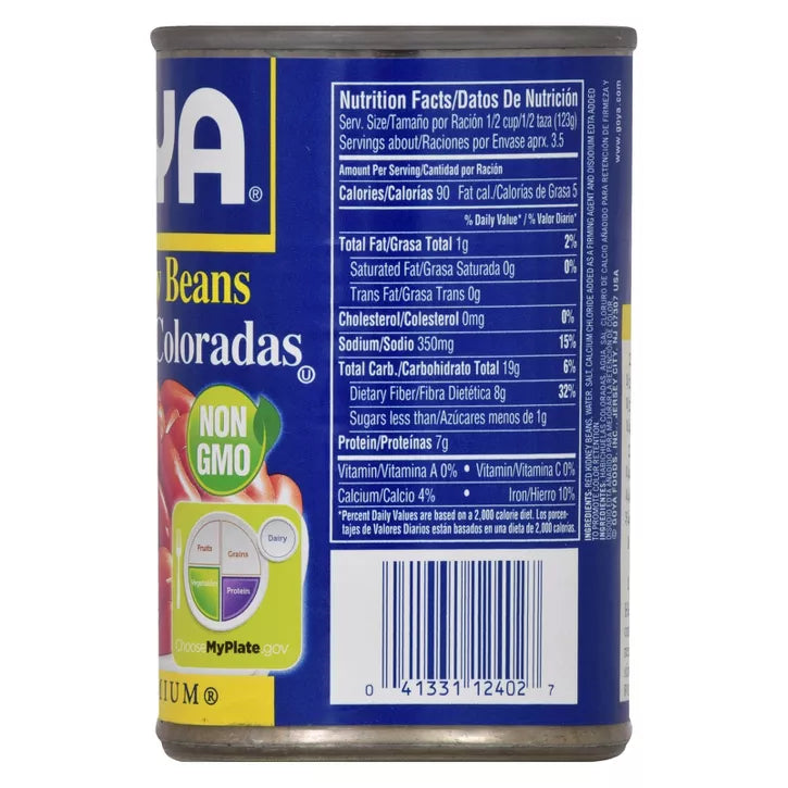 Habichuelas Coloradas | GOYA Red Kidney Beans| 15.5 oz
