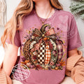 Mauve Floral Pumpkin Graphic Tee