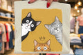 Peeking Cats Graphic Tee