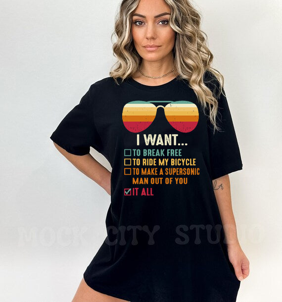 I Want It All Graphic Tee