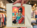 Graphic beach tee with colorful skull illustration and BEACH, PLEASE text