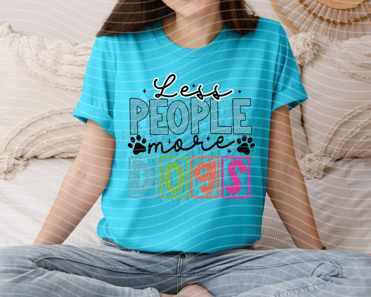 Less People More Dogs Graphic Tee