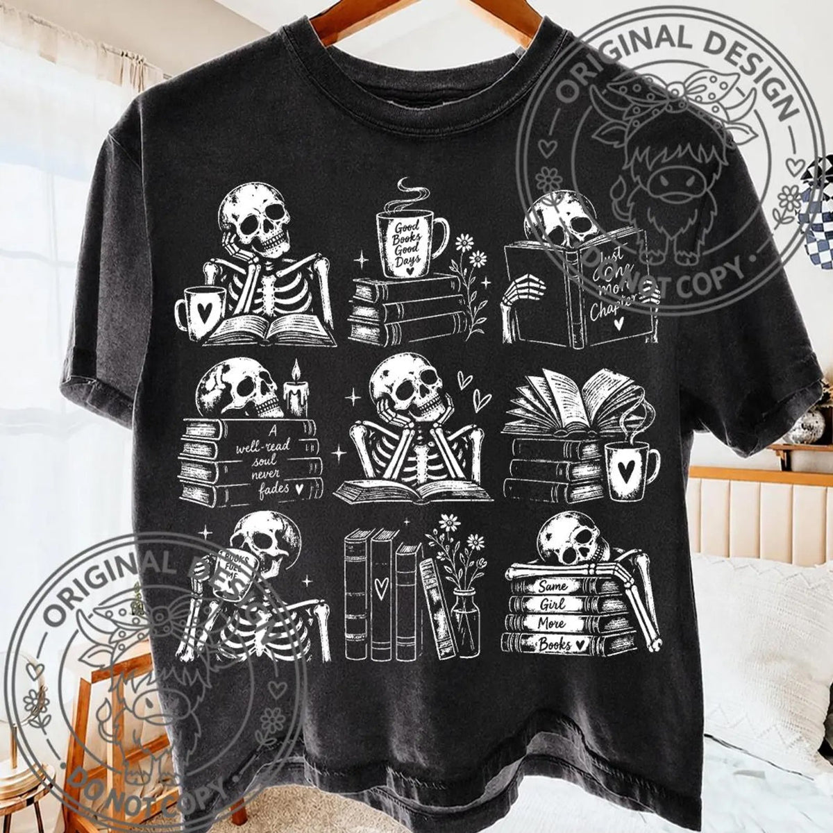 Reading Skellies Graphic Tee