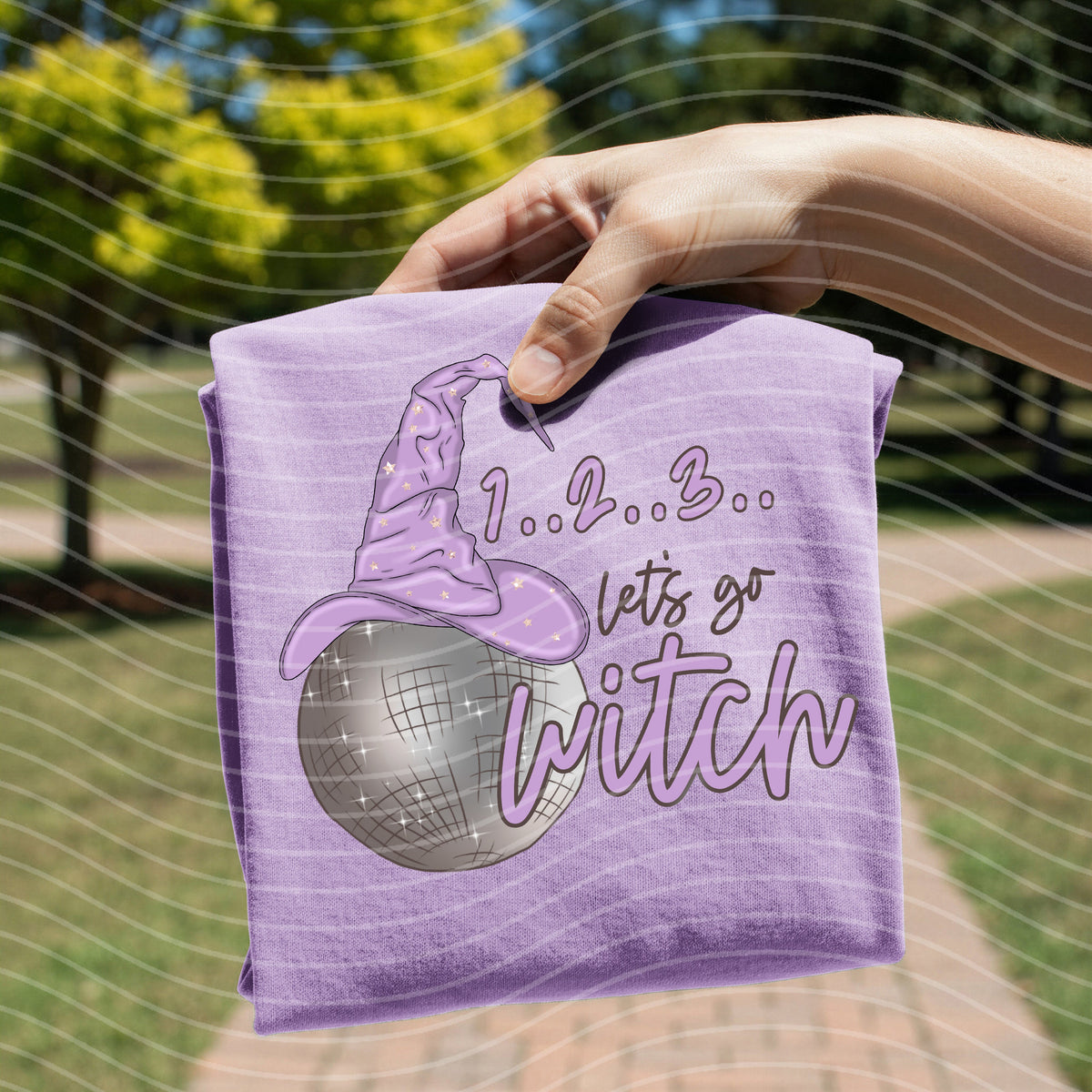 1 2 3 Let's Go Witch Graphic Tee
