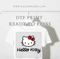 Hello kitty girly DTF print