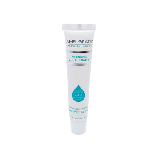 AMELIORATE intensive lip therapy tube, white squeeze tube with flip-top cap