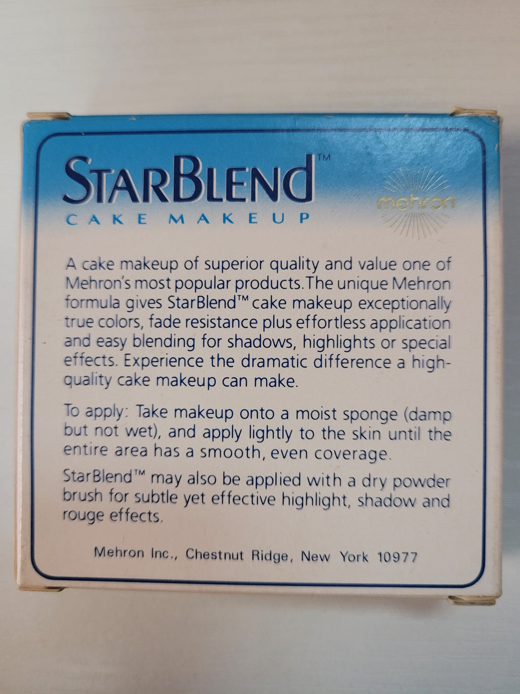 Dark Egyptian StarBlend Mehron Cake Makeup 2oz