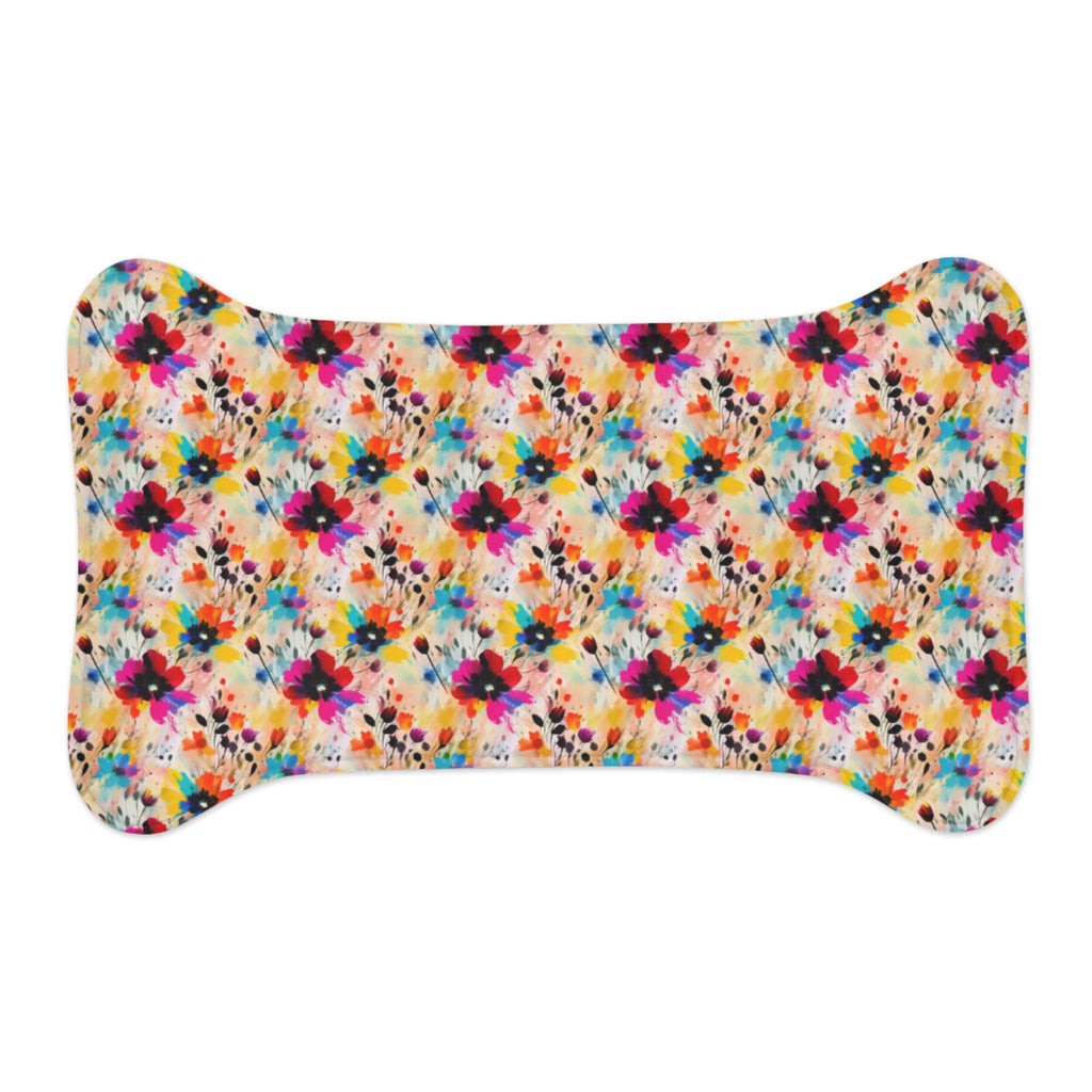 Wildflower Confetti in Watercolor Bloom - Pet Feeding Mat Pet Ze