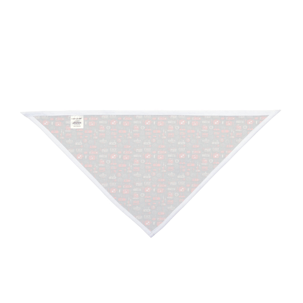 Crimson Cogs and Circuitry Pattern - Pet Bandana Pet Zen