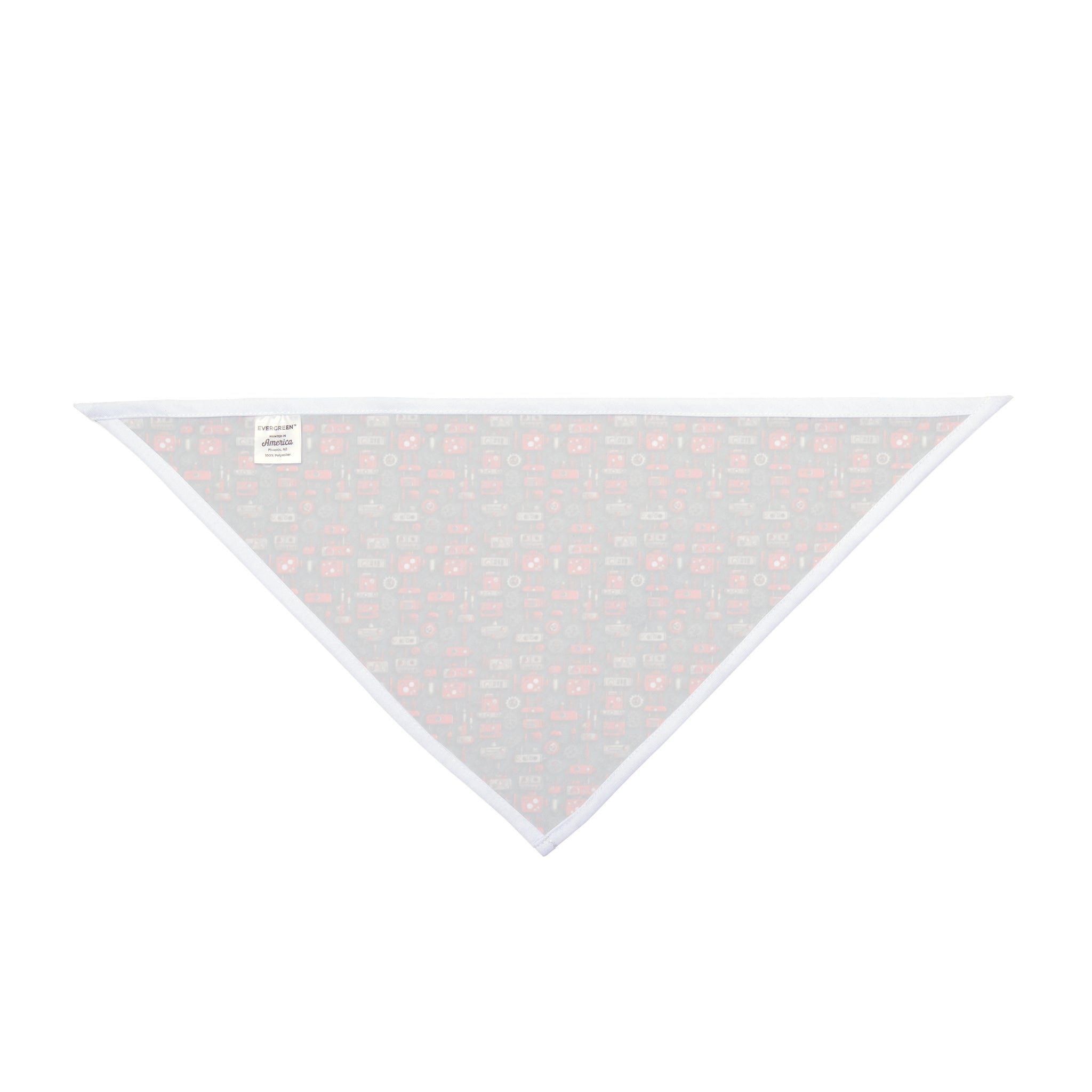 Crimson Cogs and Circuitry Pattern - Pet Bandana Pet Zen