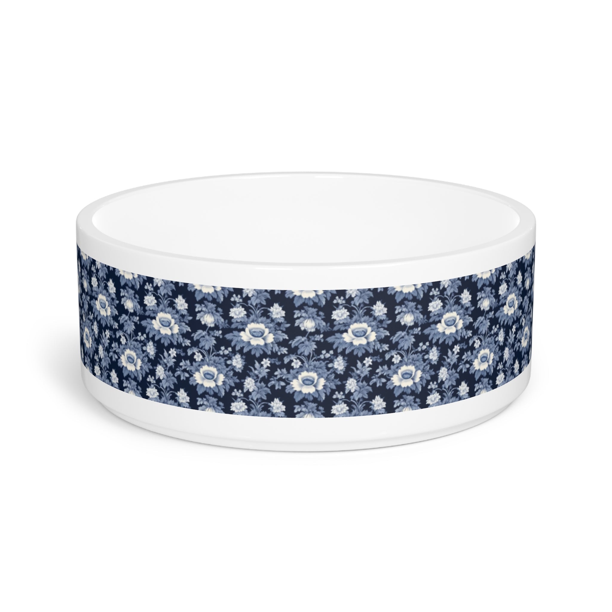 Midnight Blue Garden in Bloom - Pet Bowl