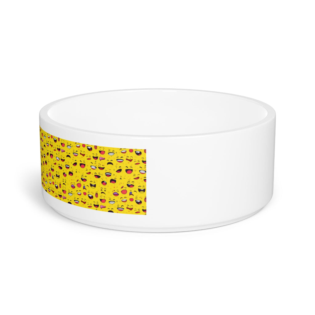 Endless Grins: A Sea of Laughing Faces - Pet Bowl