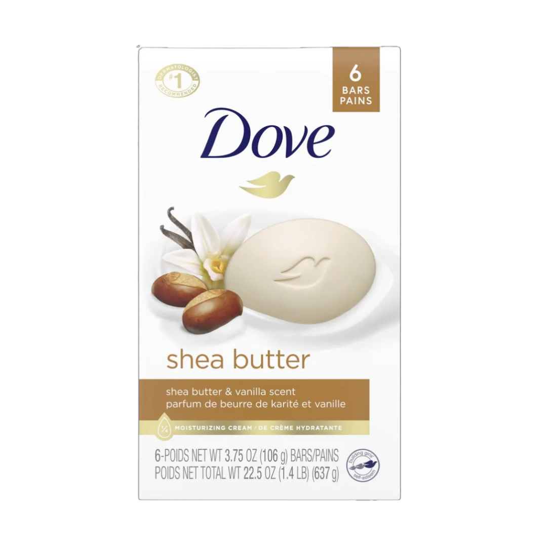 Dove Purely Pampering Beauty Bar Shea Butter & Warm Vanilla (6 x 3.75oz)