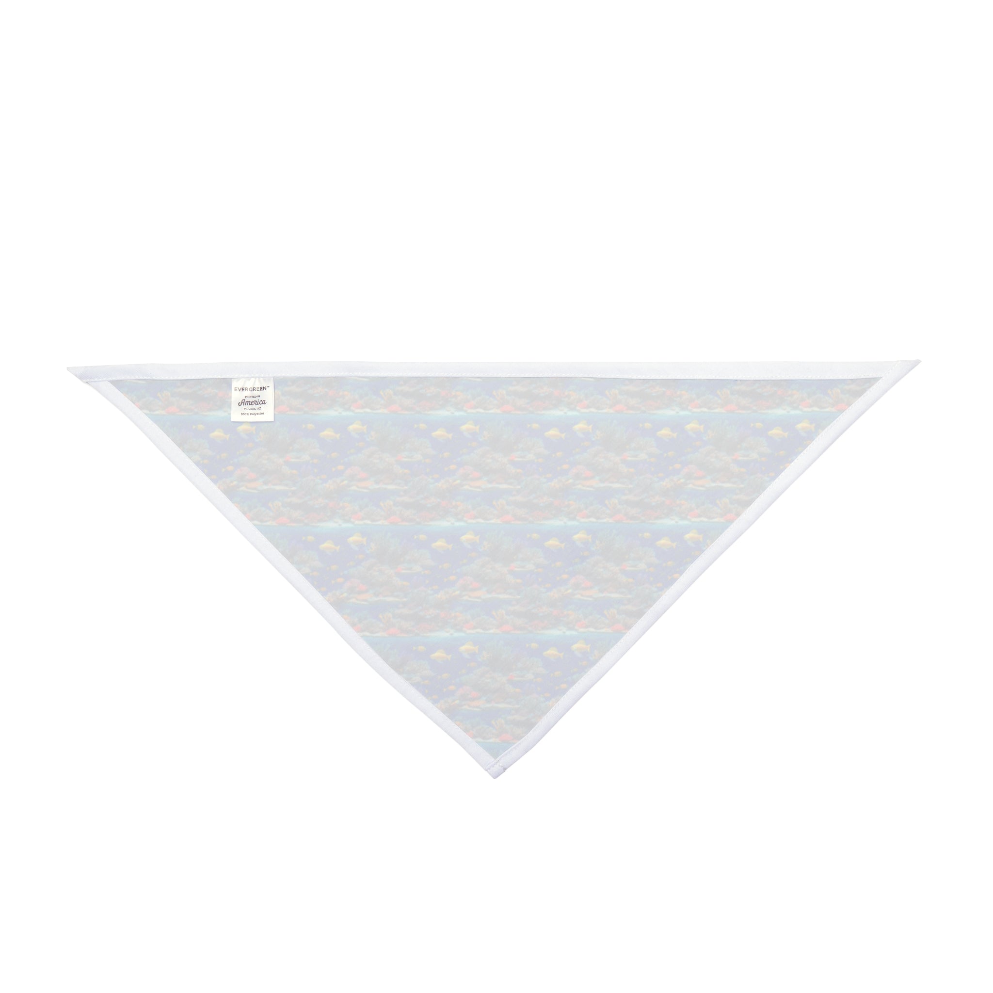 Sunlit Reef Mosaic with Golden Fish Shoals - Pet Bandana Pet Zen