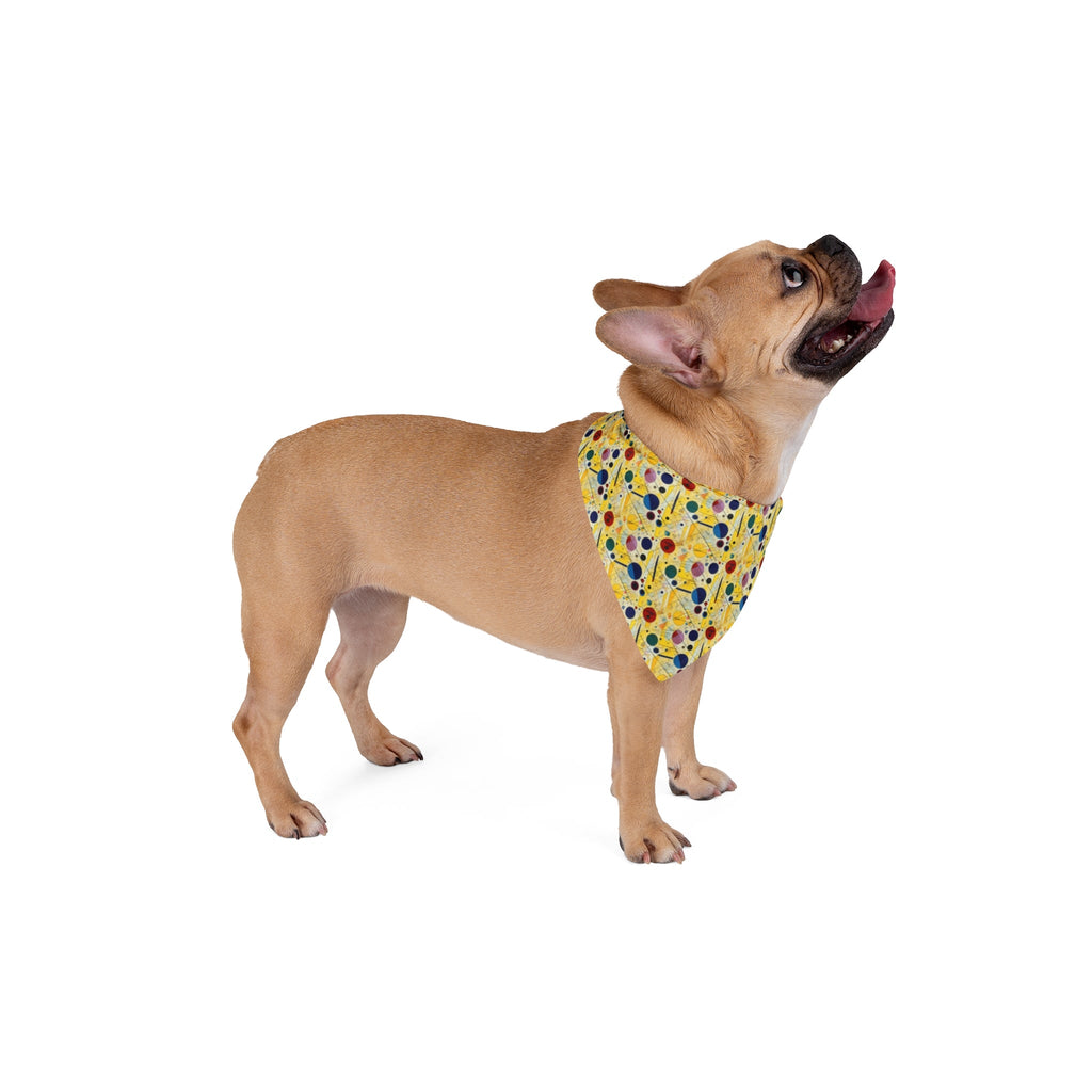 Sunlit Geometry: Orbits and Lines in Repeating Motion - Pet Bandana Pet Zen