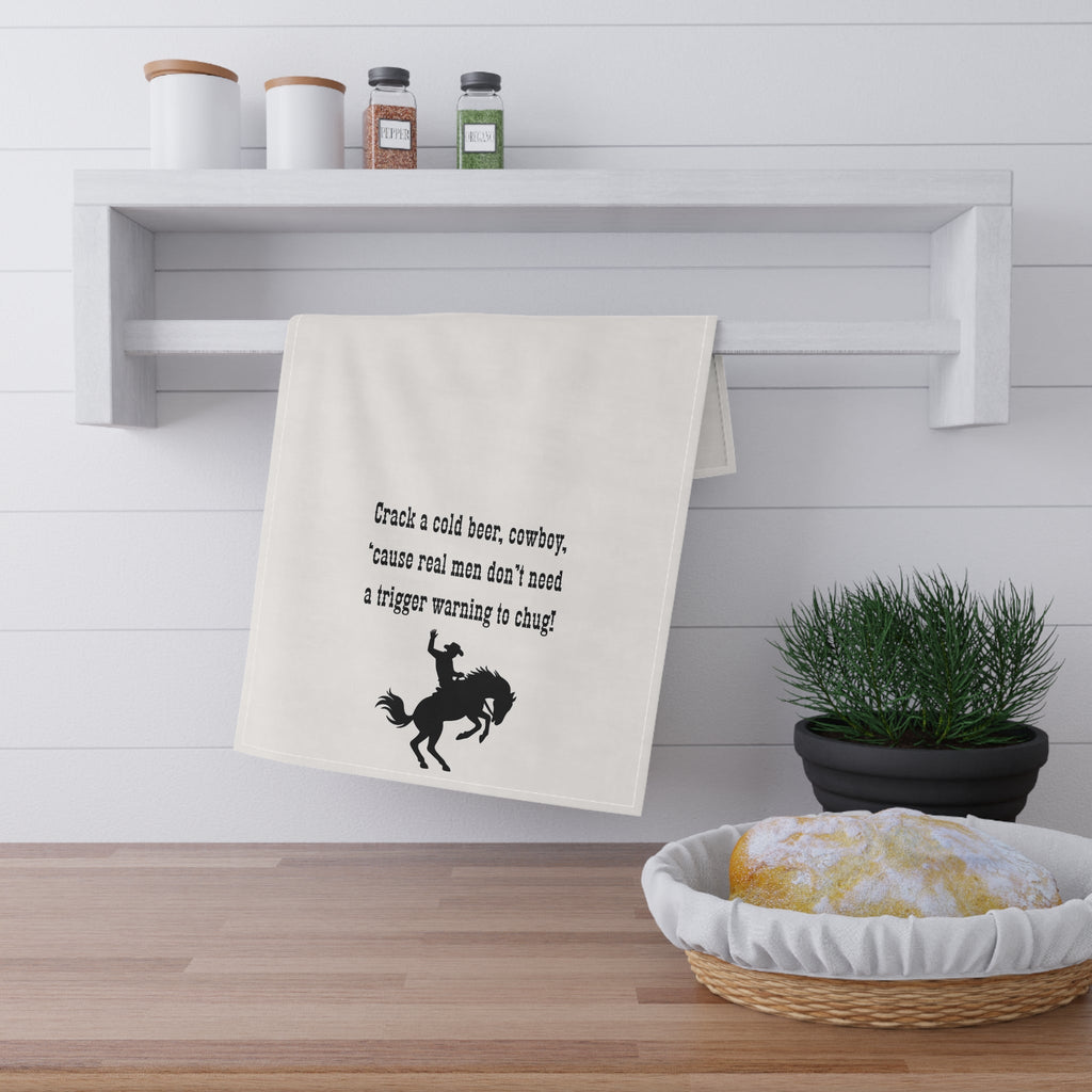 Cowboy Humor Tea/Bar Towels, Fun Kitchen Decor, Western Style Towels, Great for Gifting, Rustic Home, Barbecue Essentials