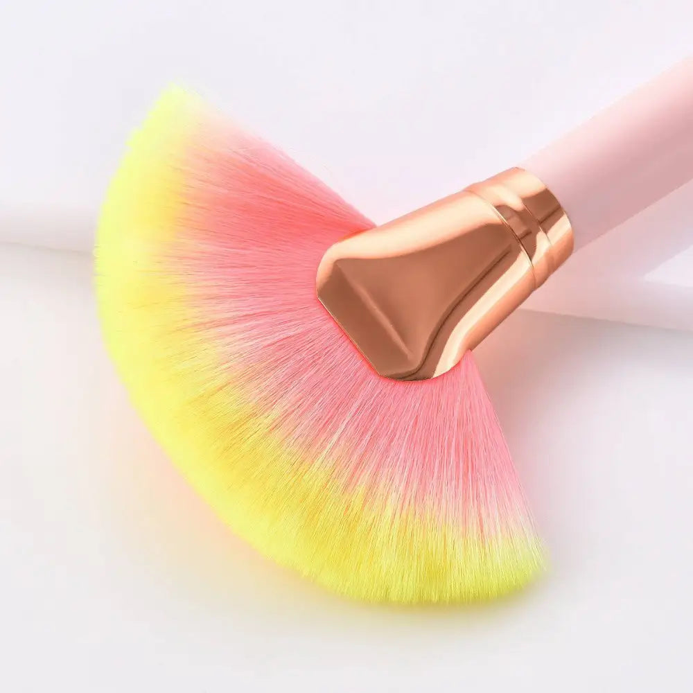 12pcs Beauty Makeup Brushes Pink and Gold Set