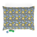 Smiling Suns in a Rainy Sky Pattern - Pet Bed Pet Zen
