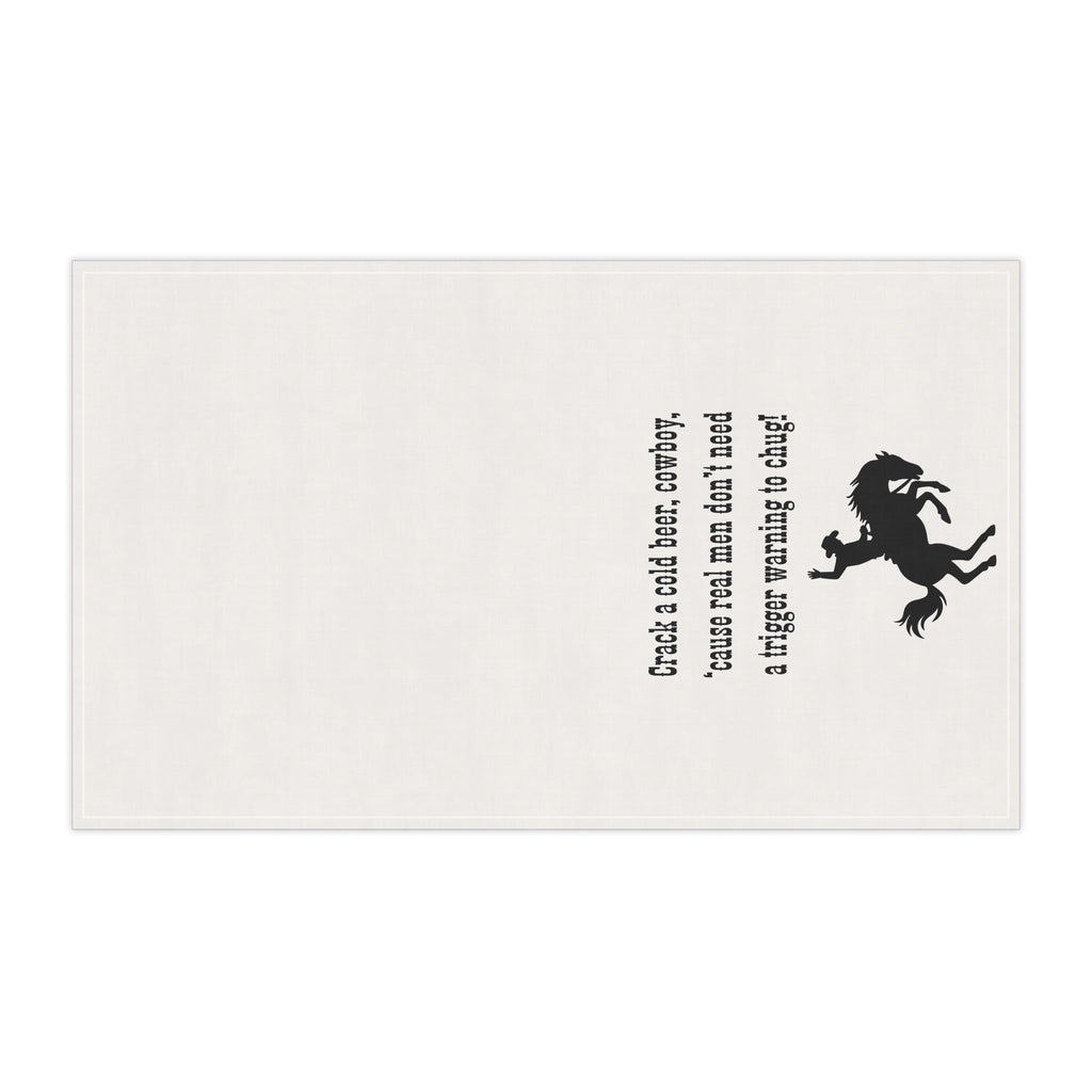 Cowboy Humor Tea/Bar Towels, Fun Kitchen Decor, Western Style Towels, Great for Gifting, Rustic Home, Barbecue Essentials