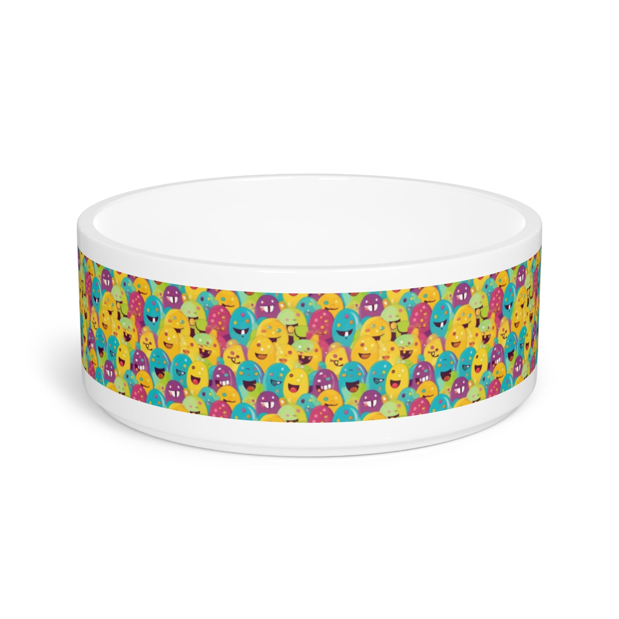 Giggle Crowd of Rainbow Blob Critters - Pet Bowl