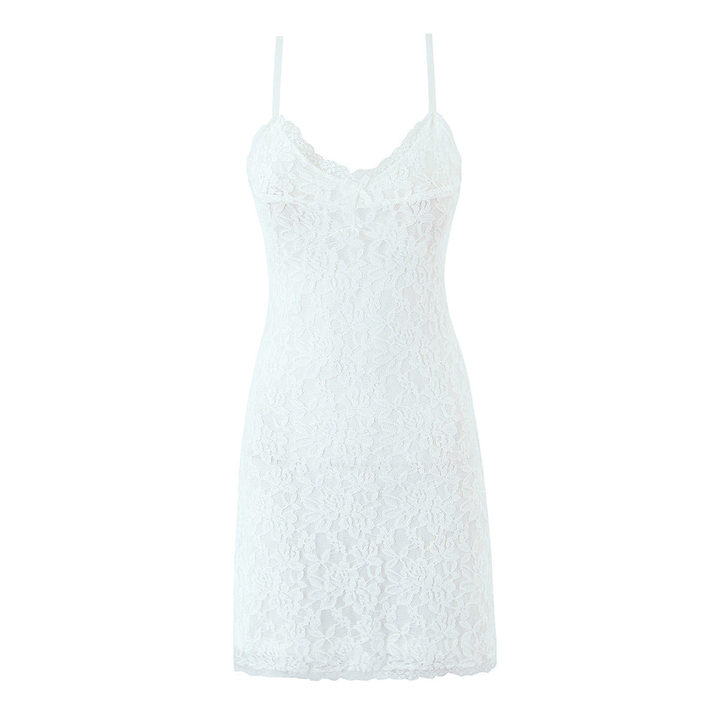 Women Summer Sexy V neck Slim Strap High Waist Dress