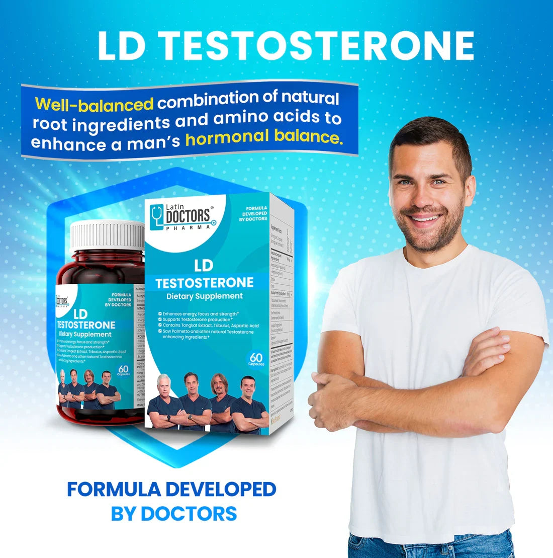 Latin Doctor TESTOSTERONE 60ct