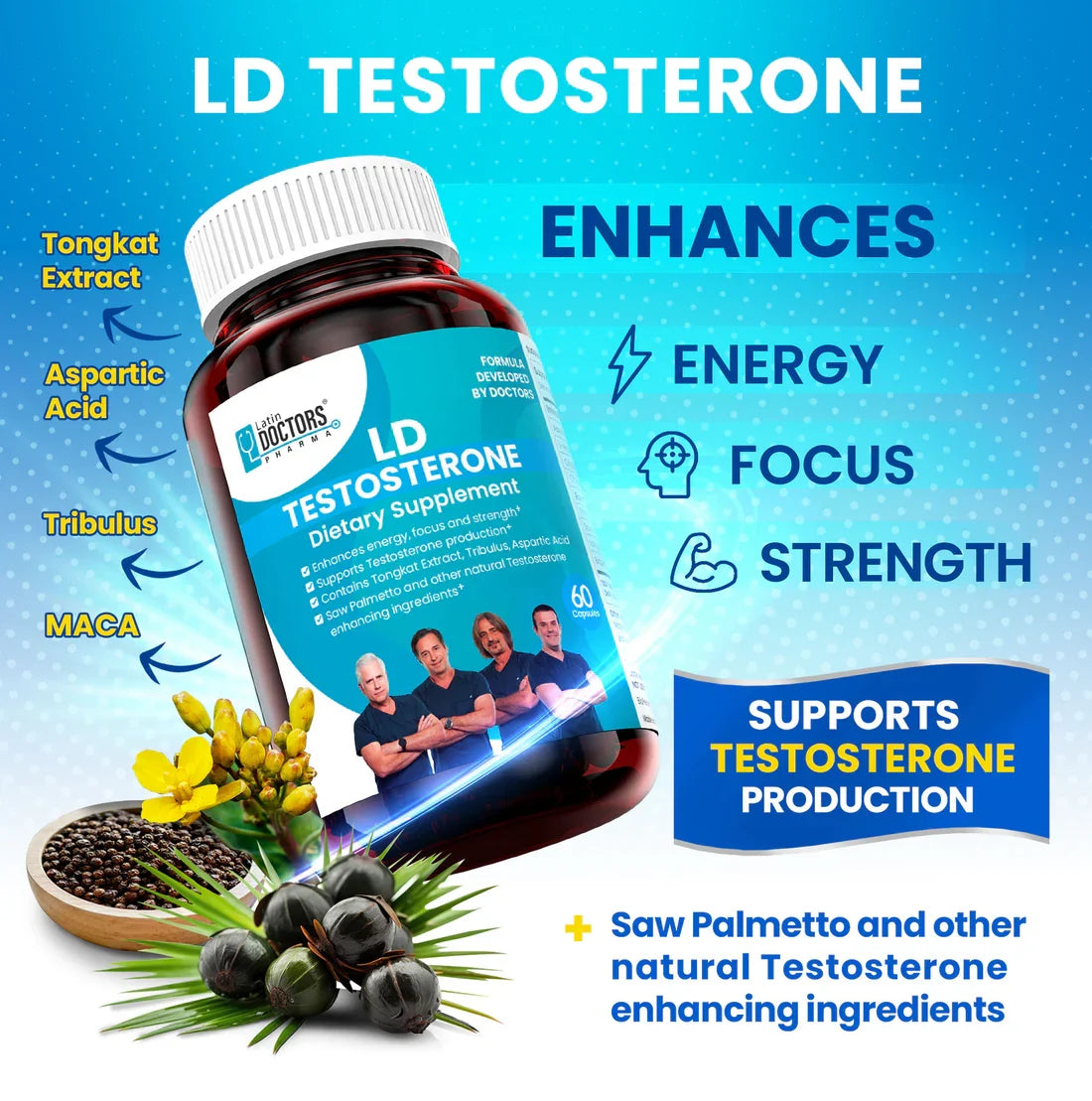 Latin Doctor TESTOSTERONE 60ct
