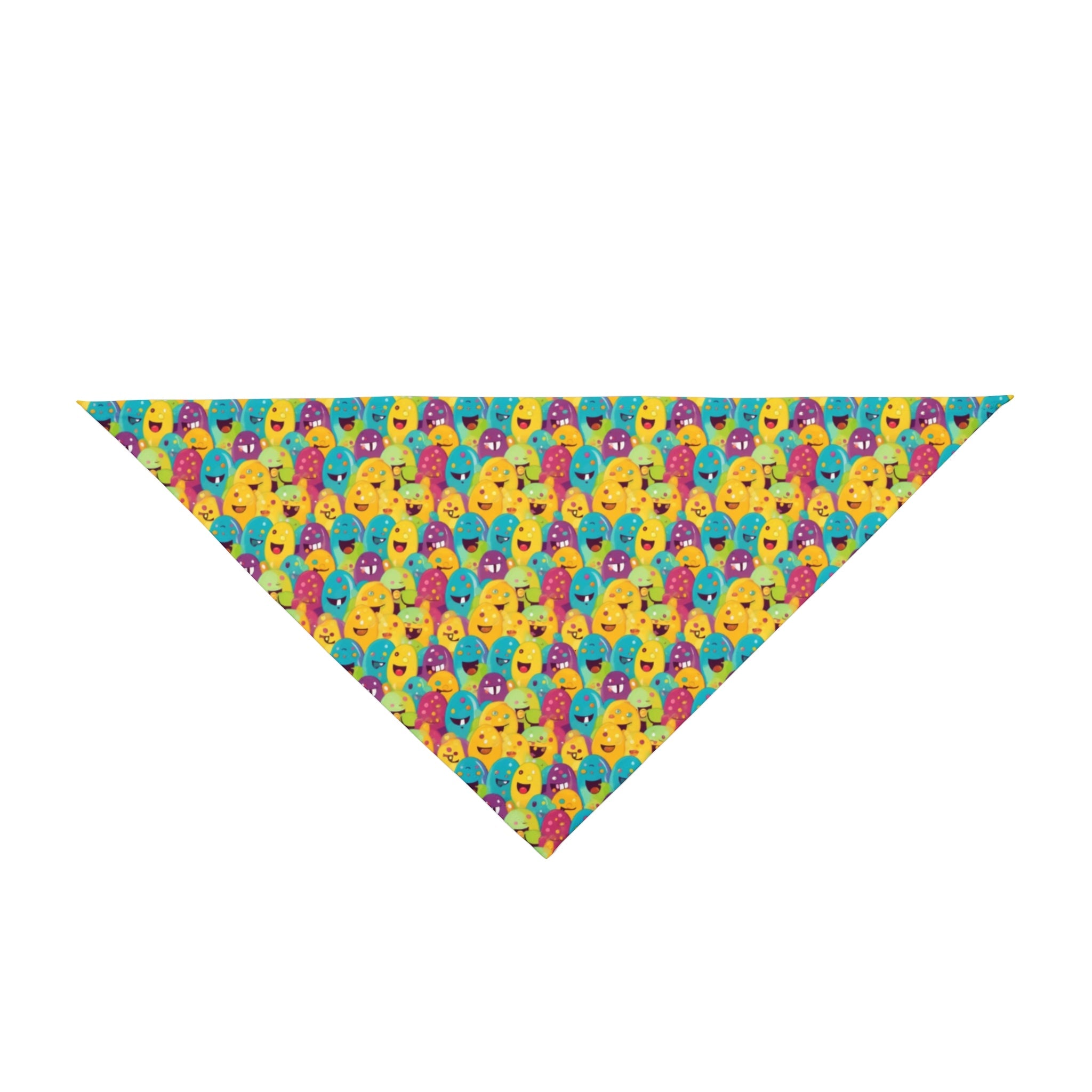 Giggle Crowd of Rainbow Blob Critters - Pet Bandana Pet Zen