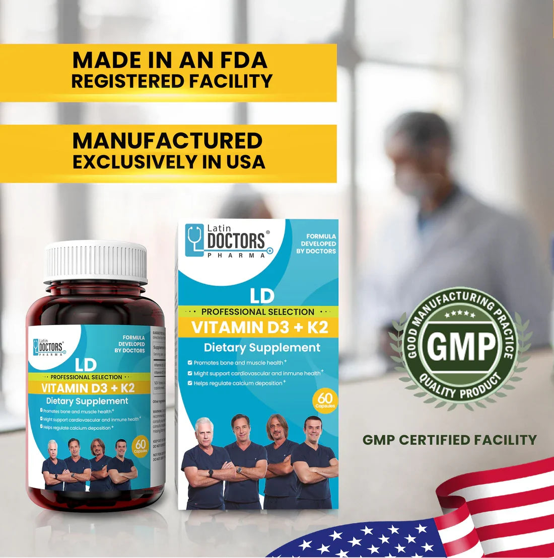 Latin Doctor VITAMIN D3+K2 60CT