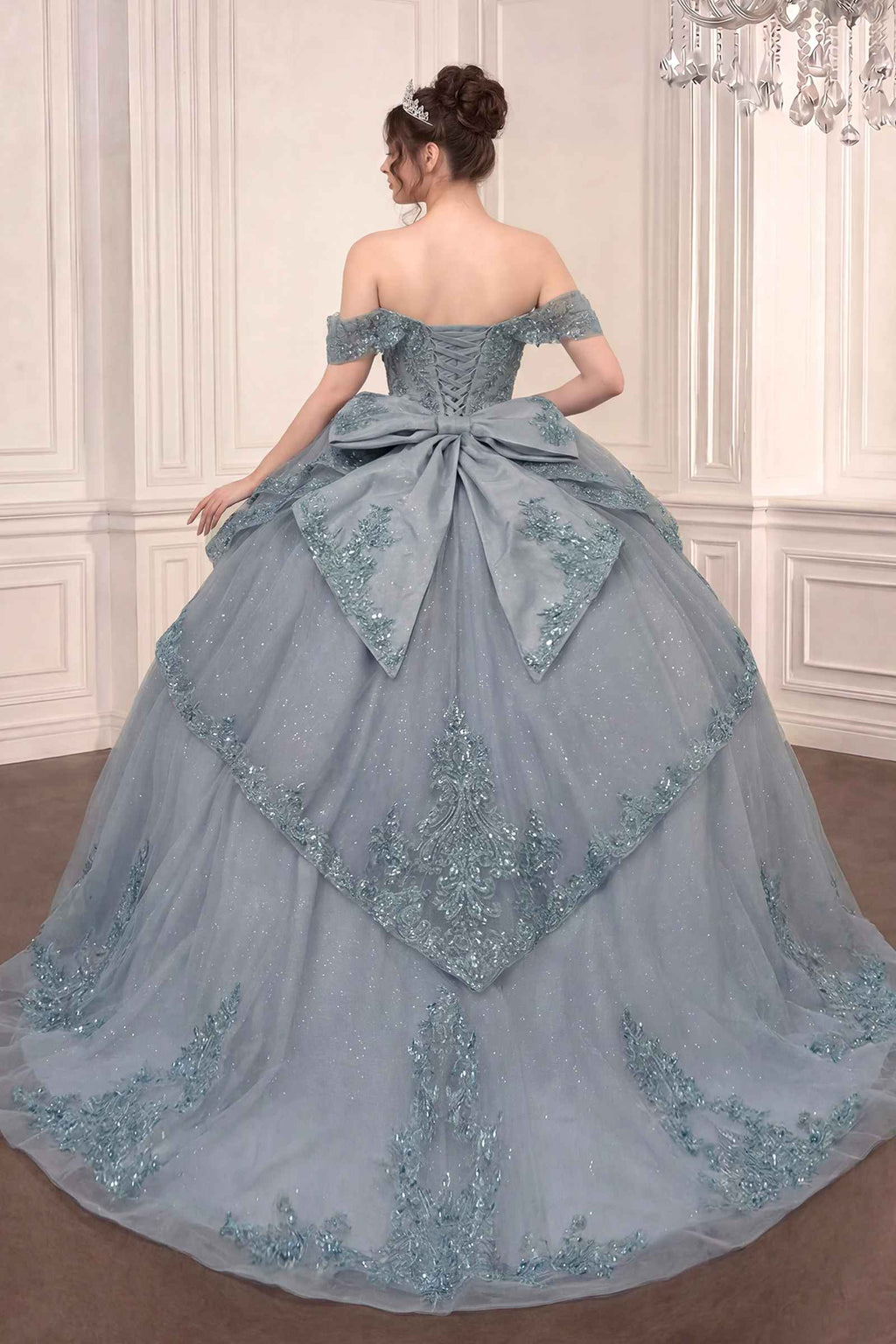 Ladivine 15729 Off the Shoulder Quinceañera Ball Gown