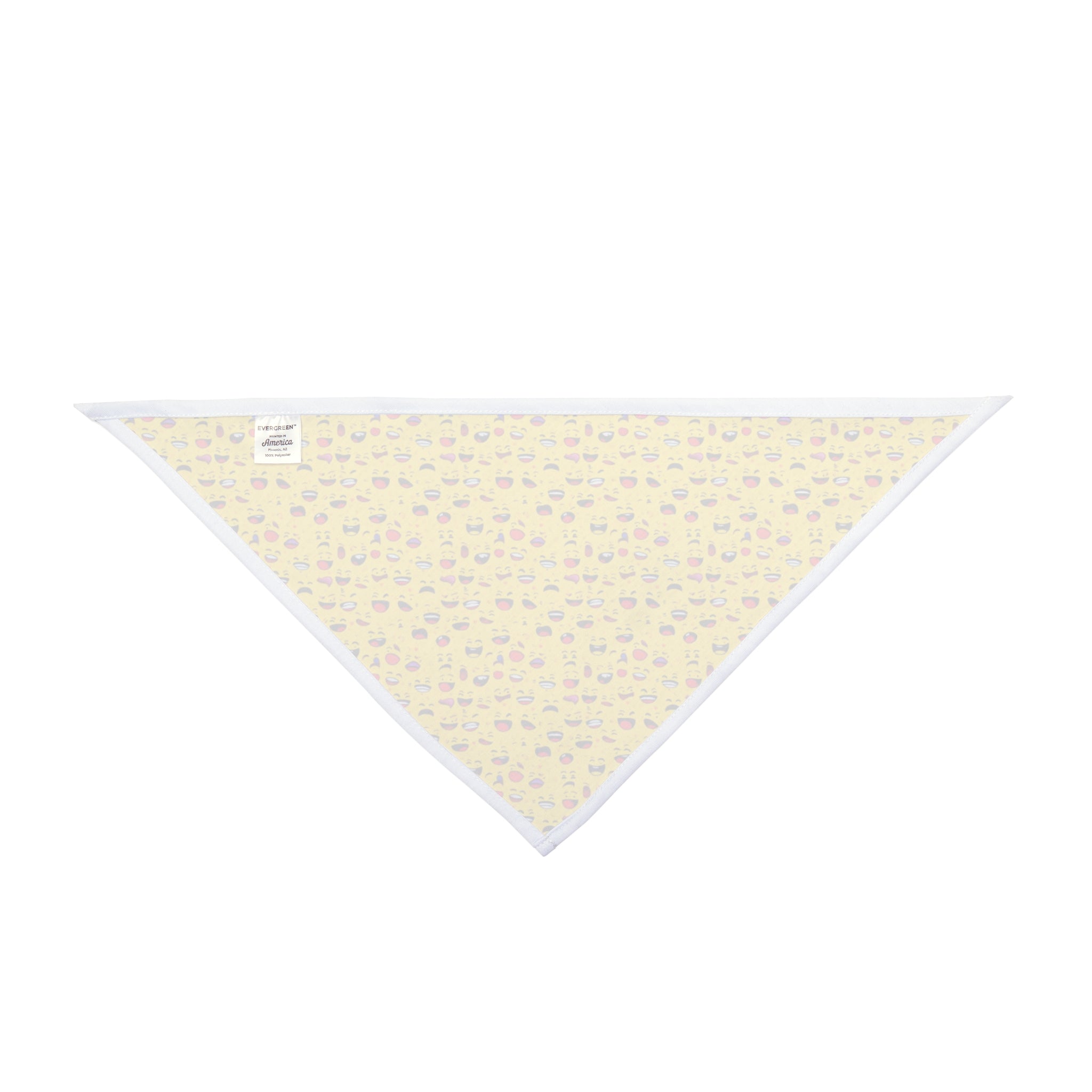 Endless Grins: A Sea of Laughing Faces - Pet Bandana Pet Zen