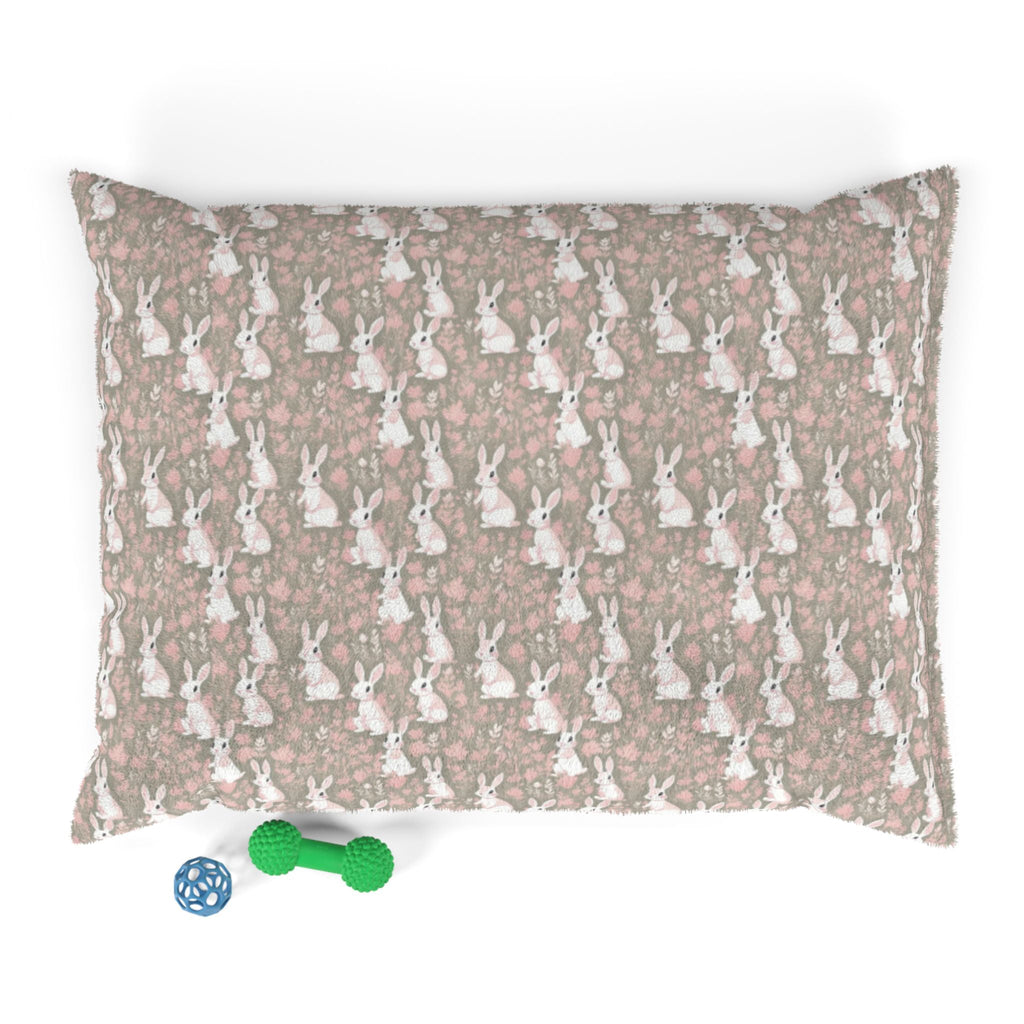 Blushing Meadow Bunny Parade Pattern - Pet Bed Pet Zen