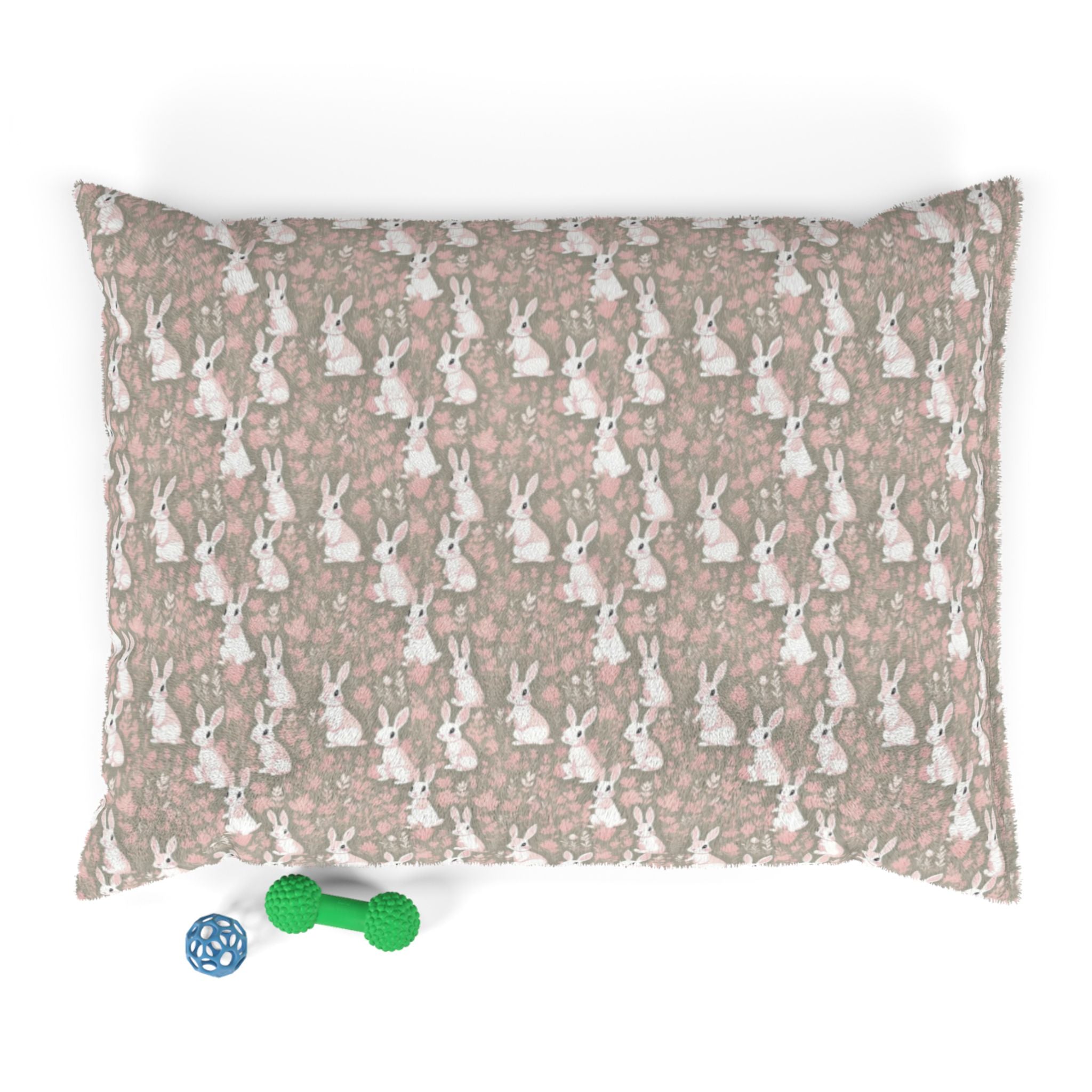 Blushing Meadow Bunny Parade Pattern - Pet Bed Pet Zen