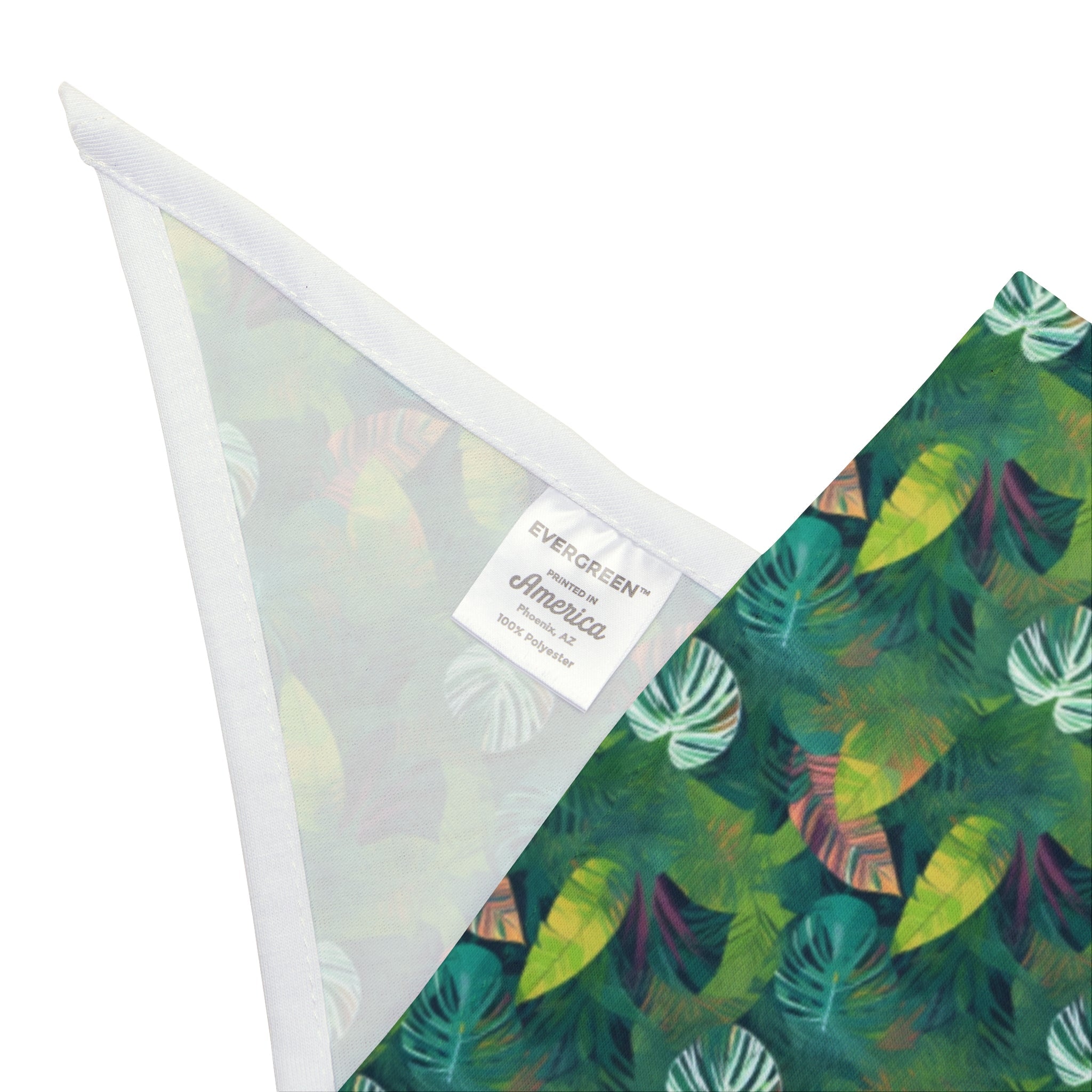 Emerald Canopy Pattern of Tropical Leaves - Pet Bandana Pet Zen