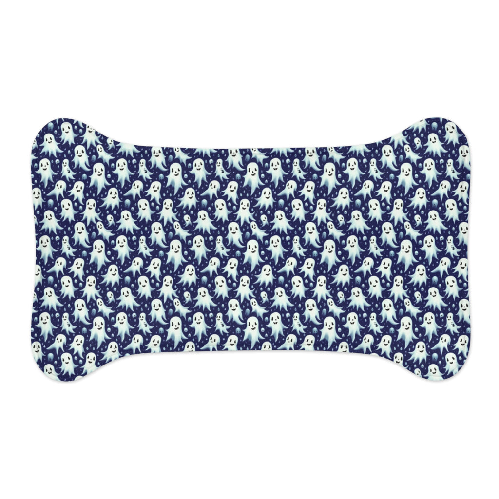 Midnight Mischief: A Thousand Friendly Ghosts Pattern - Pet Feeding Mat Pet Ze