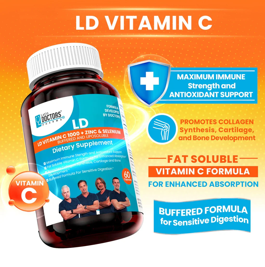 Latin Doctor VT C 1000+ZINC & SELENIUM 60CT