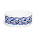 Endless Watercolor Mountain Waves - Pet Bowl