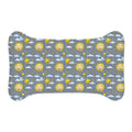 Smiling Suns in a Rainy Sky Pattern - Pet Feeding Mat Pet Ze