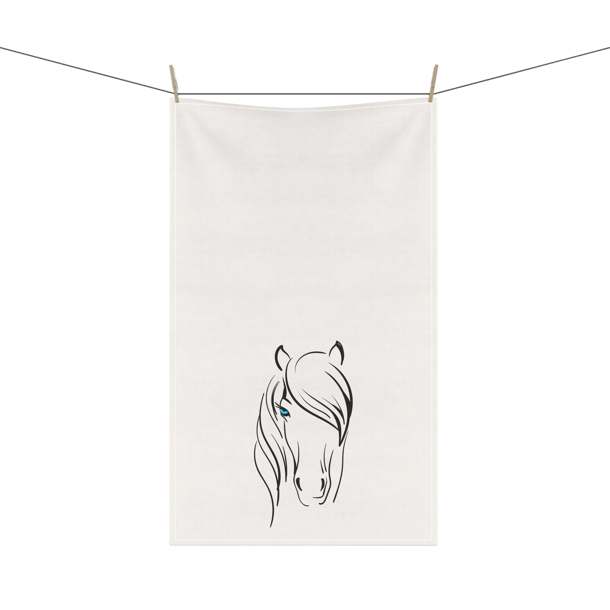 Elegant Horse Tea Towels, Farmhouse Kitchen Decor, Animal Lover Gift, Boho Home Accessories, Elegant Equine Kitchen Towels, Unique Horse Art