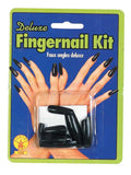 Fake Black Sculpted Horror Fingernails
