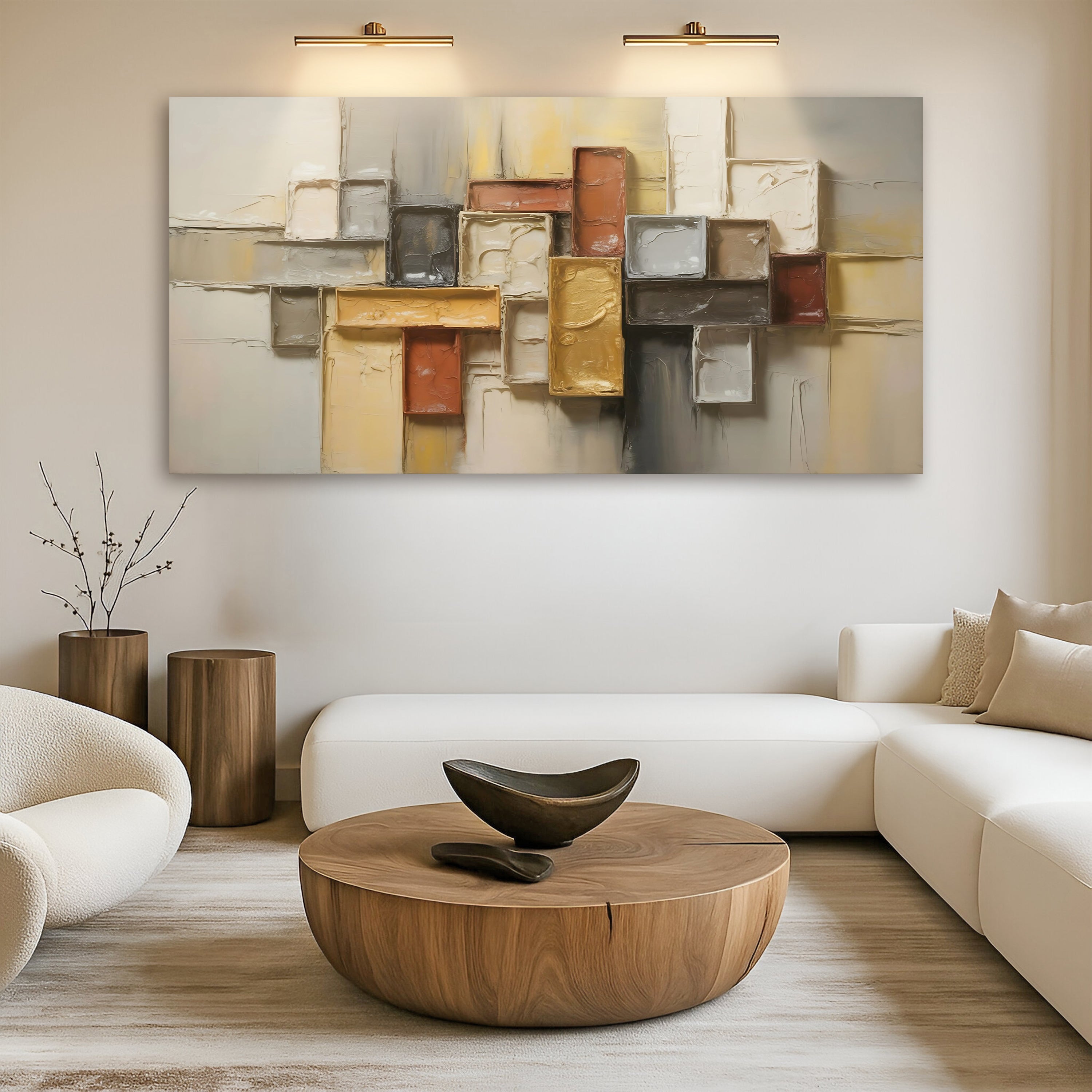 Shape Pattern Minimalist Abstract Wall Art