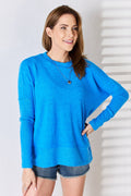 Ribbed Cuff Long Sleeve T-Shirt