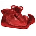 Red Cloth Elf Shoes Christmas Costume Accessory